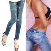 Legging / Jegging - Imita Jeans Em Spandex